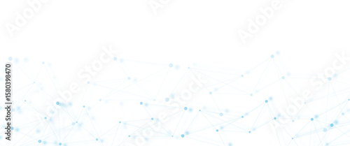Abstract white, blue digital technology futuristic communication high tech concept background. global network technology concept.