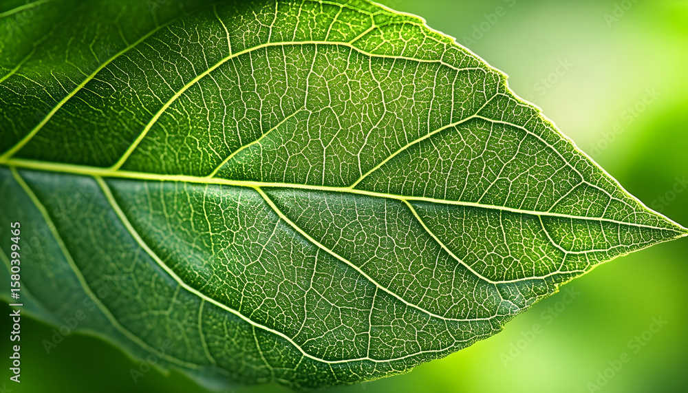 leaf is shown in a close up, with the veins and the leaf's edge visible leaf is shown in a close up, with the veins and the leaf's edge visible