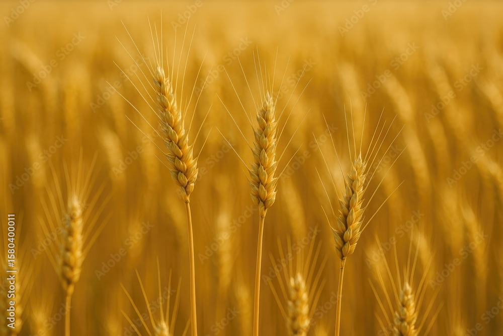 Fototapeta premium The ear of the primary cereal crop wheat