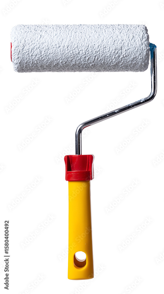 Obraz premium Colorful paint roller for home improvement projects.