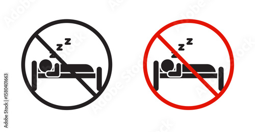 sleepover ban sign