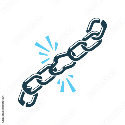 Broken Chain: Freedom From Debt, Financial Relief Debt Management Broken chain links