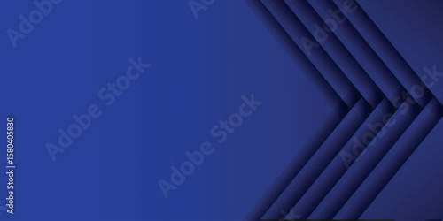 Abstract Geometric Blue Background with Diagonal Lines and Gradient. Modern design for Covers, Posters and Advertisements.