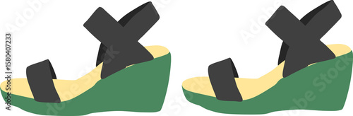 Wedges clip art preview