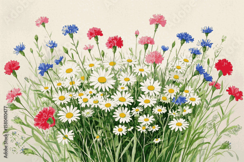 Petal Wash flower isolated watercolor vector illustration svg