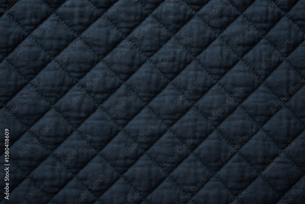 Naklejka premium Overhead perspective of padded textile material showcasing blanket texture