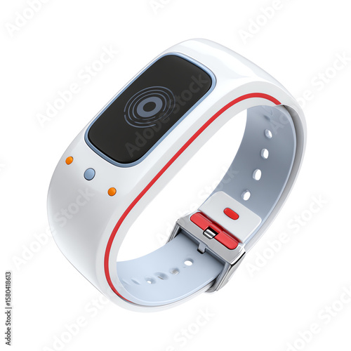 Smart wearable technology on wrist.