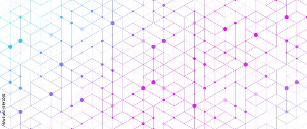 Obraz premium Modern health care or medical background design. Health care innovation concept. Horizontal header web banner. Abstract geometric background with hexagon shapes for medicine, science, chemistry.