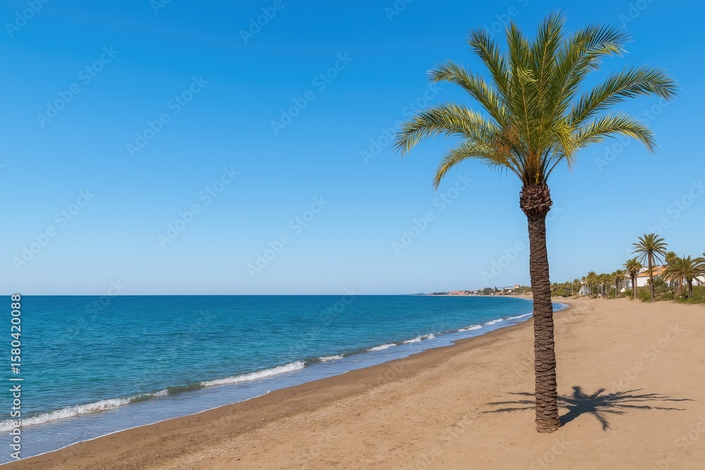 Fototapeta premium Coastal area in southern Spain with scenic beaches
