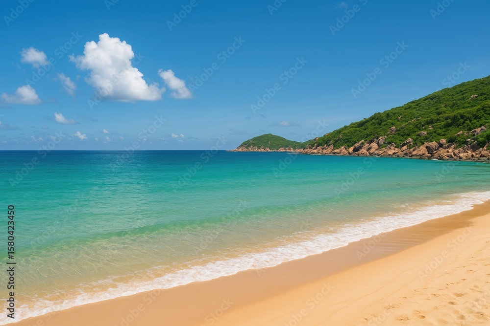Maritime view of a remote island paradise Maritime view of a remote island paradise