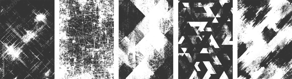 Obraz premium set of grunges Subtle halftone grunge urban texture vector. Grunge textures set. Distress overlay vector, transparent background 