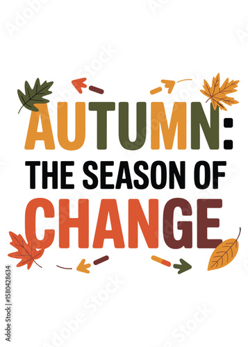 Autumnal Equinox Typography T-Shirt Design Quote