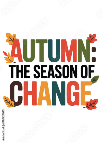 Autumnal Equinox Typography T-Shirt Design Quote