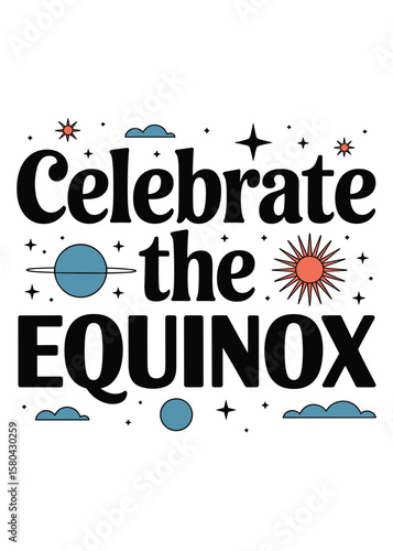 Autumnal Equinox Typography T-Shirt Design Quote
