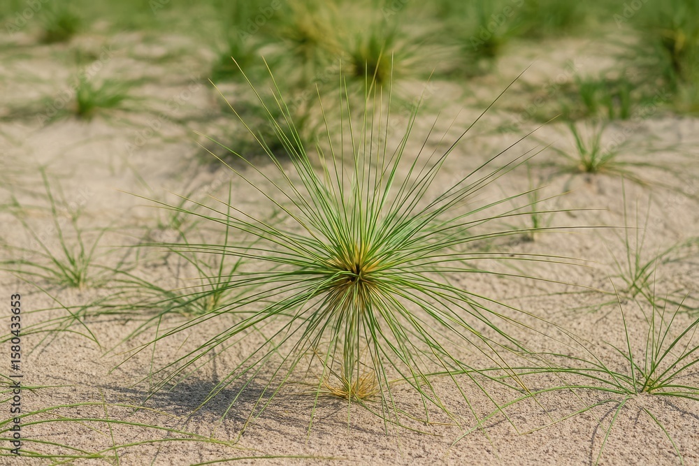 Fototapeta premium Coastal tropical plant thriving on sandy shores