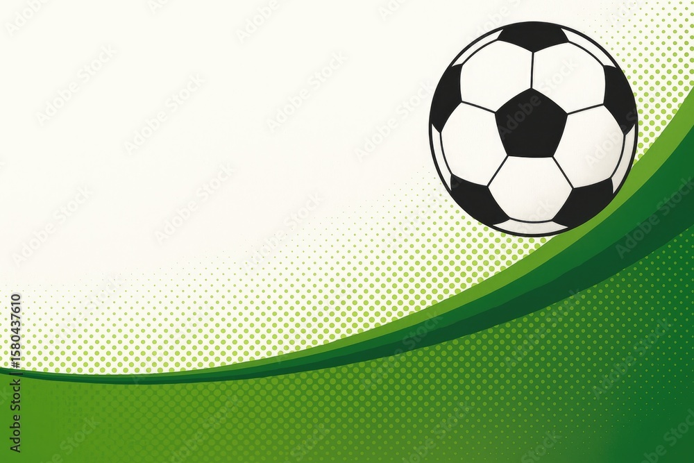 Obraz premium Sports-themed Soccer Template Layout