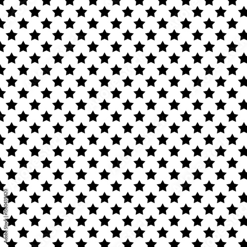 Black and white stars pattern background 12