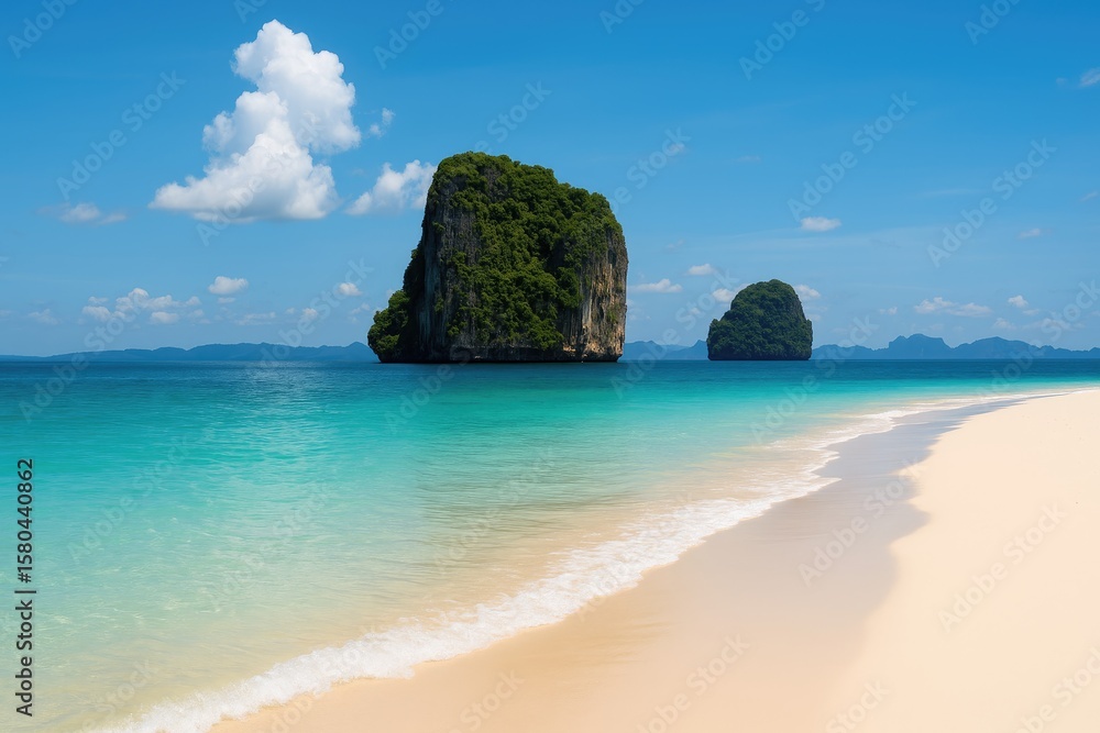 Fototapeta premium Summer seaside adventure in Southeast Asia
