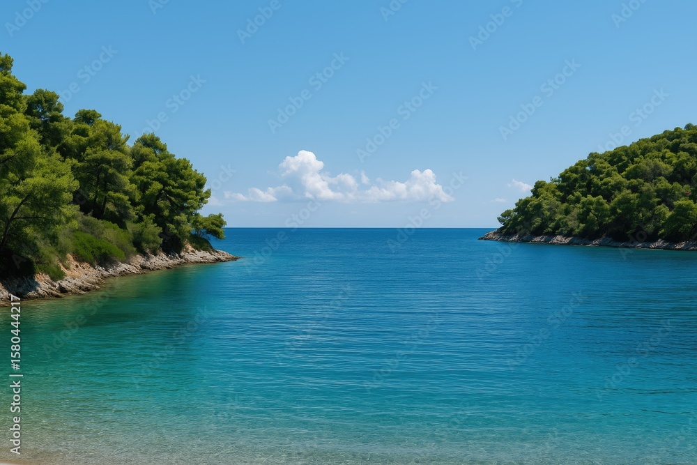 Fototapeta premium Serene and peaceful coastal inlet