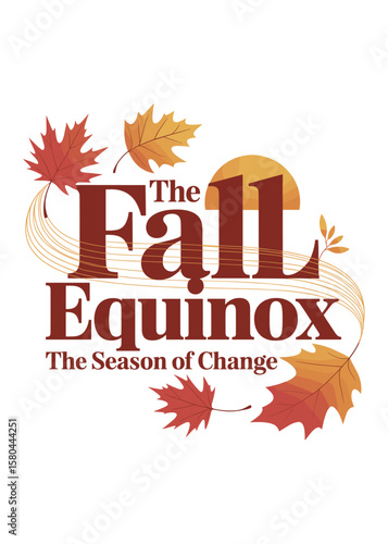 Autumnal Equinox Typography Quote T-Shirt Design