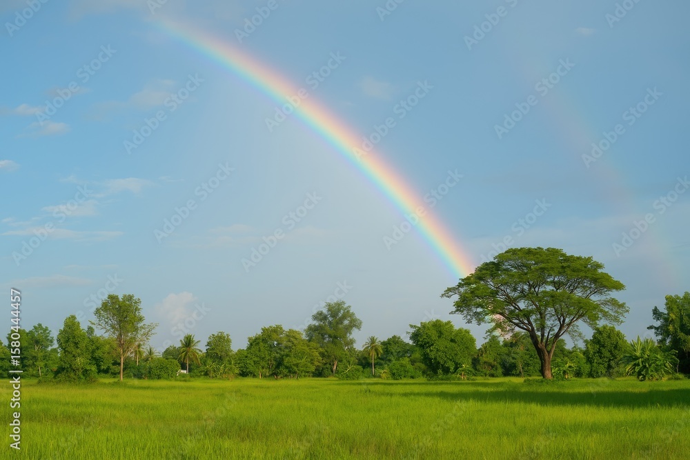 Colorful Arc in the Atmosphere After a Shower Colorful Arc in the Atmosphere After a Shower