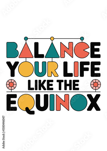 Autumnal Equinox Typography Quote T-Shirt Design
