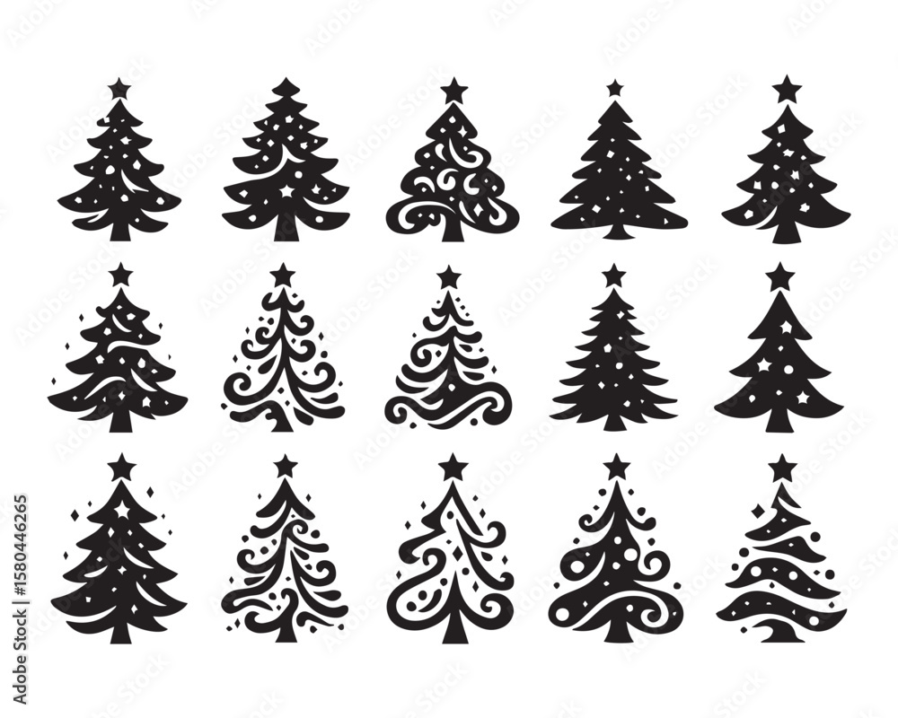 Obraz premium Christmas Tree SVG