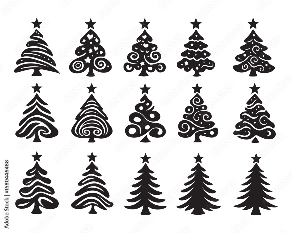 Obraz premium Christmas Tree SVG