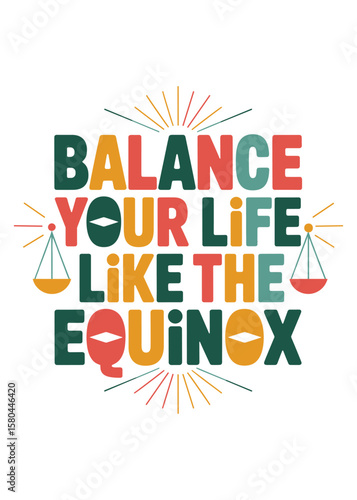 Autumnal Equinox Typography Quote T-Shirt Design
