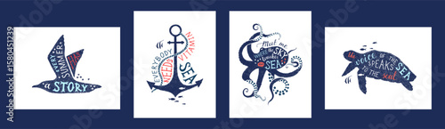 Summer cards with inspiring hand drawn lettering