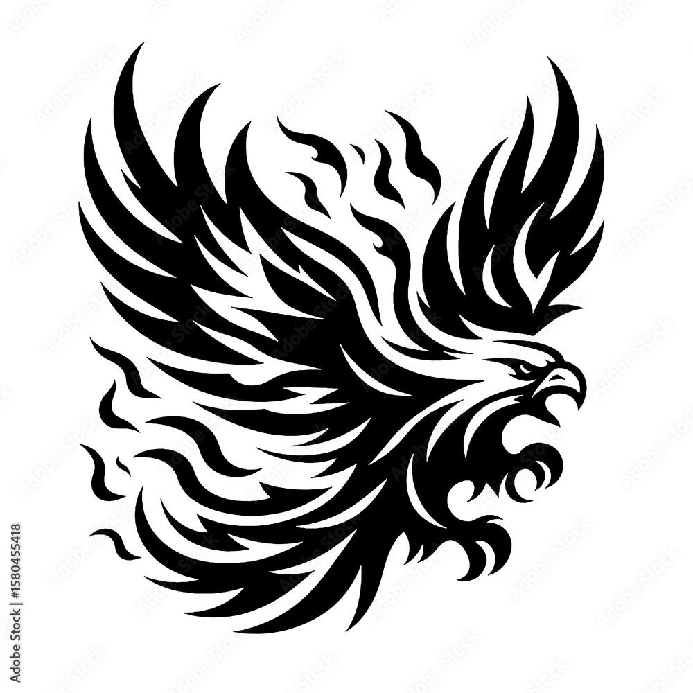 Naklejka premium eagle with wings