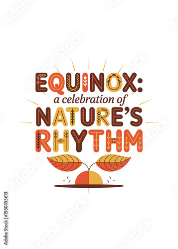 Autumnal Equinox Quote Typography T-Shirt Design