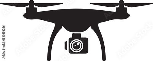 Flying Drone Silhouette Vector

Modern Quadcopter Design Illustration

Aerial Drone in Flight Clipart

Tech Drone Silhouette Icon Art

Remote-Control Drone Vector Graphic