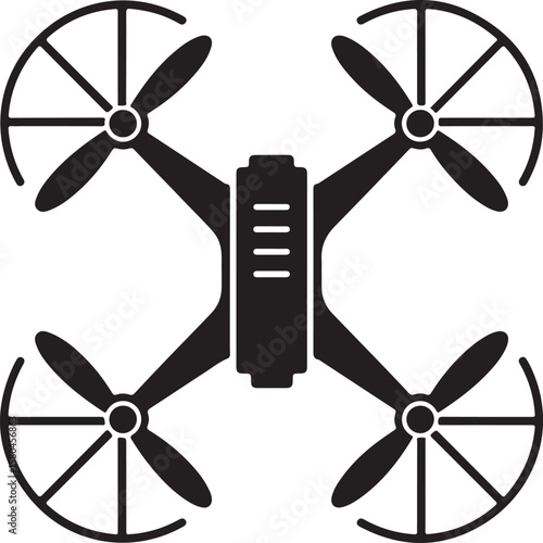 Flying Drone Silhouette Vector

Modern Quadcopter Design Illustration

Aerial Drone in Flight Clipart

Tech Drone Silhouette Icon Art

Remote-Control Drone Vector Graphic
