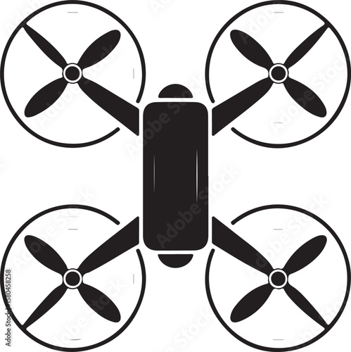 Flying Drone Silhouette Vector

Modern Quadcopter Design Illustration

Aerial Drone in Flight Clipart

Tech Drone Silhouette Icon Art

Remote-Control Drone Vector Graphic