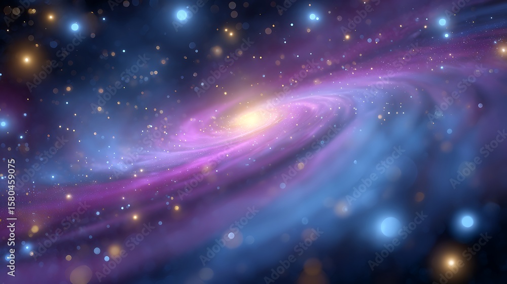 Fototapeta premium Abstract background of galaxy in space
