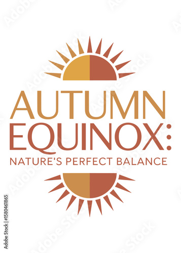 Minimalist Autumnal Equinox Quote Typography T-Shirt Design