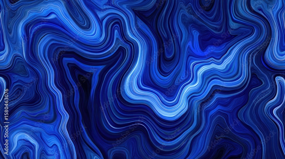 Fototapeta premium Abstract design with swirling blue patterns.