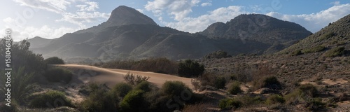 Landscape of Calblanque Beach, Cartagena (Spain)
