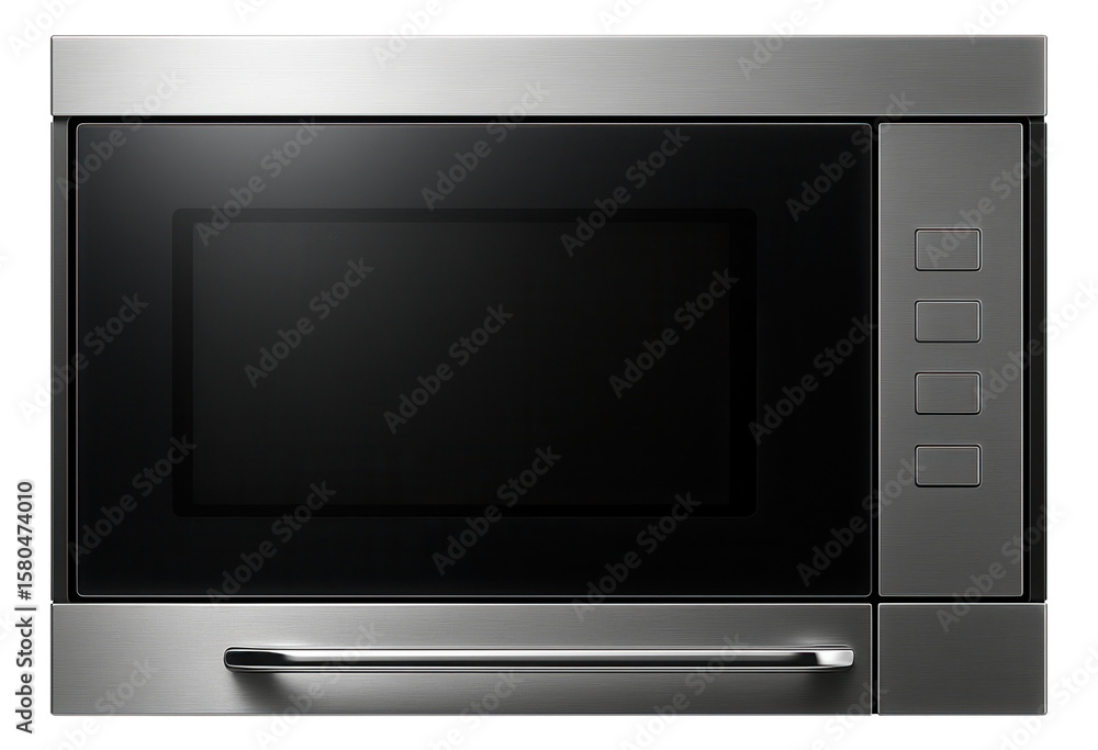 Fototapeta premium Large built-in microwave with a professional look, suitable for a high-end residential kitchen.