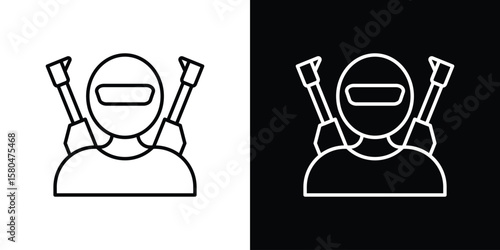 Foto Terrorism icon with Editable stroke. Pixel perfect.