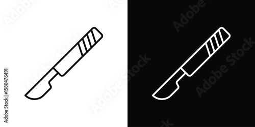 Schilderij op canvas Scalpel icon with Editable stroke. Pixel perfect.