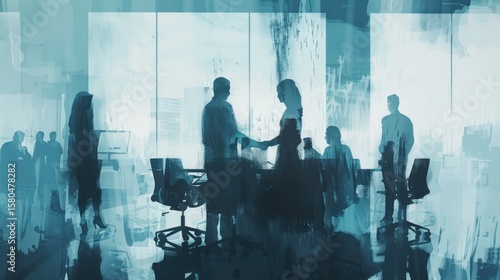 Businesspeople meeting handshake