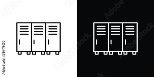 Foto Locker icon with Editable stroke. Pixel perfect.