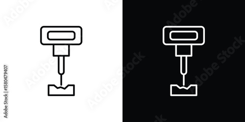 Fotografie Laser machine icon with Editable stroke. Pixel perfect.