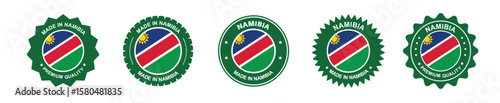 Free Download namibia product labels set. namibian flag, premium made in namibia . Labels, seals, stamps, flags, icons - GFXLoad