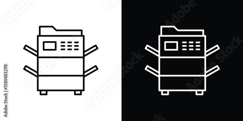 Canvastavla Copier icon with Editable stroke. Pixel perfect.