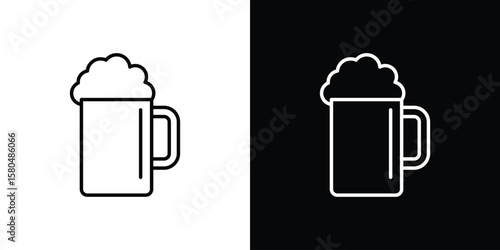 Obraz na płótnie Beer icon with Editable stroke. Pixel perfect.