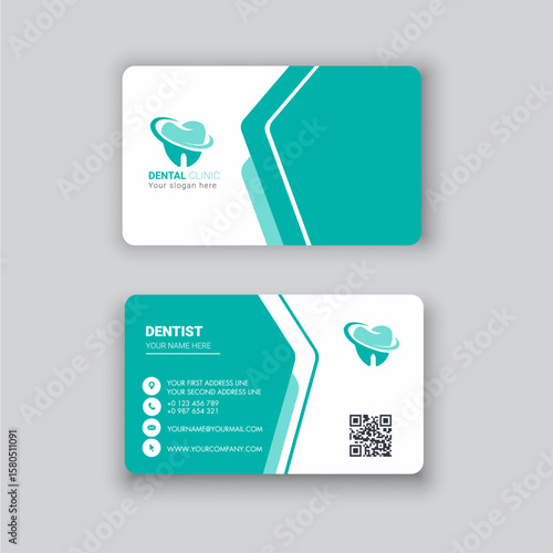 Dental clinic bussiness card template design