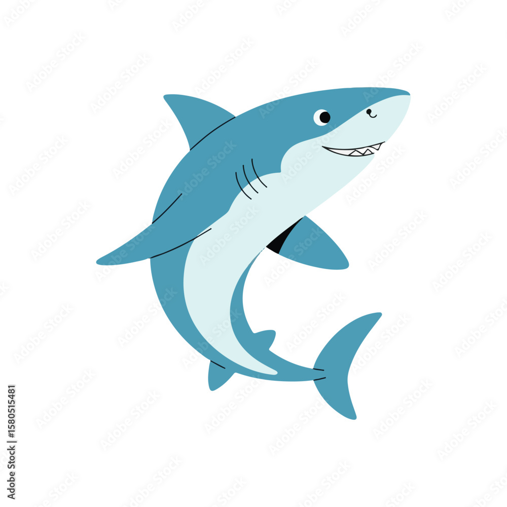 Fototapeta premium shark vector illustration